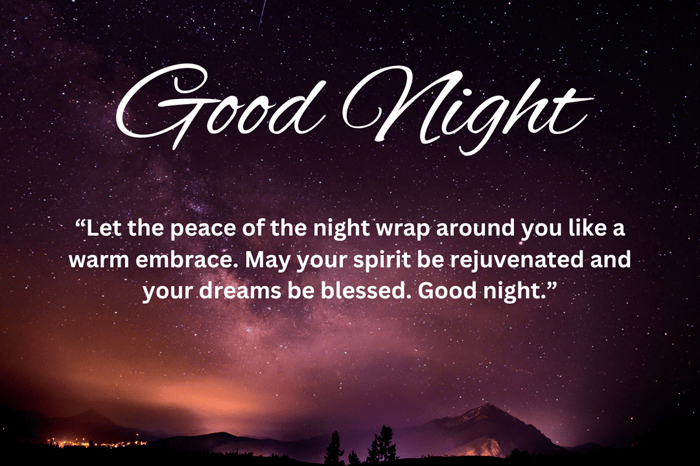 Good night May your sleep