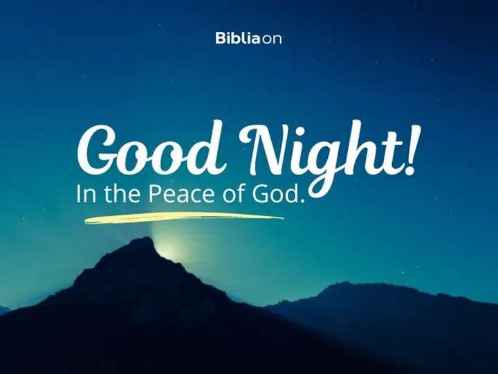 good night in the peace of god