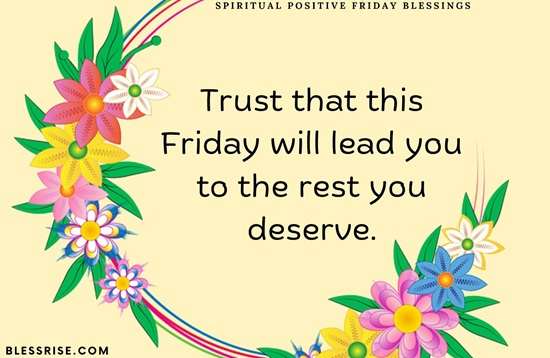 Friday blessings a time to pause