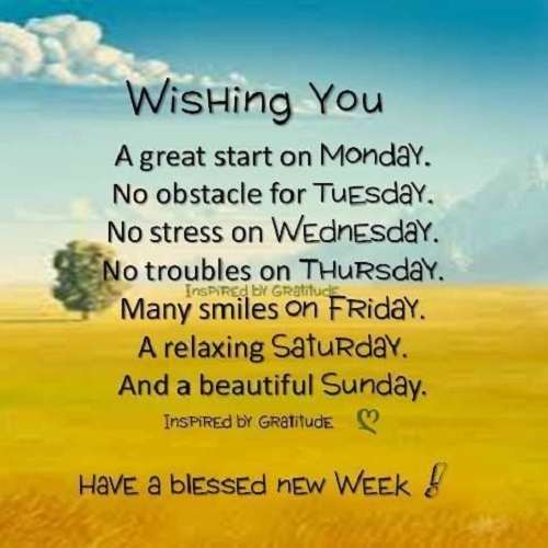 Good Morning Monday Blessings: New Week Fresh Start - Imageszilla