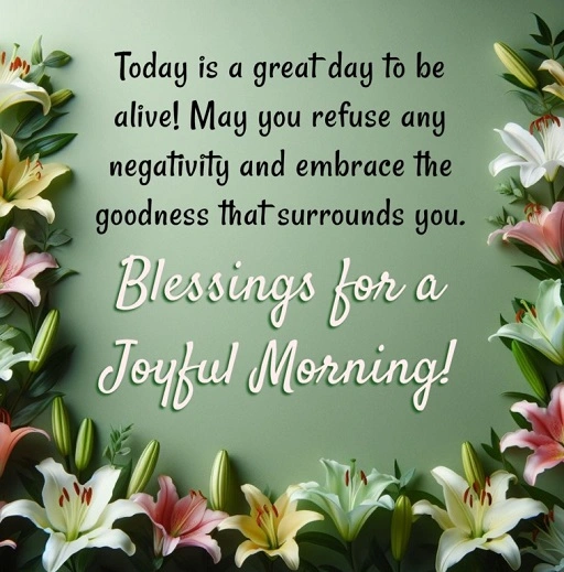 Good morning May this Friday be filled with joy positivity and abundant blessings. Thank God for bringing you this far and may the rest of the day be even brighter. 1