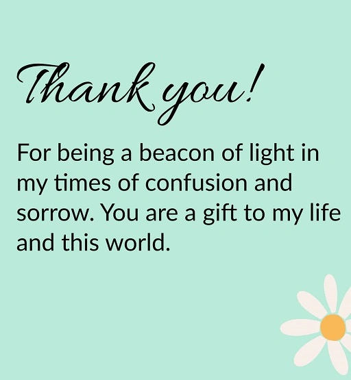 Let your thanks become someones relief