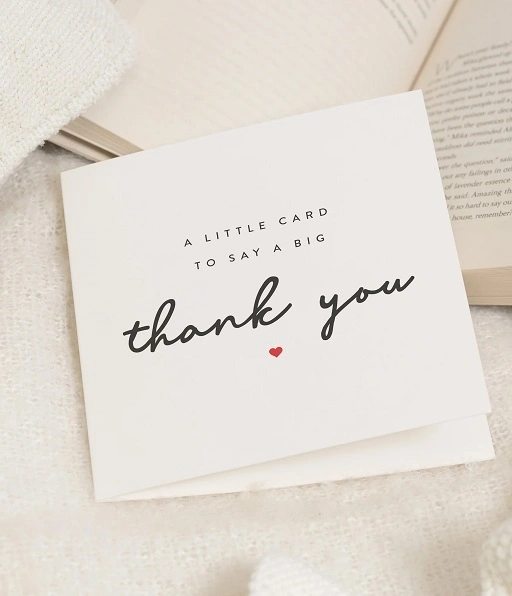 Say thank you out loud